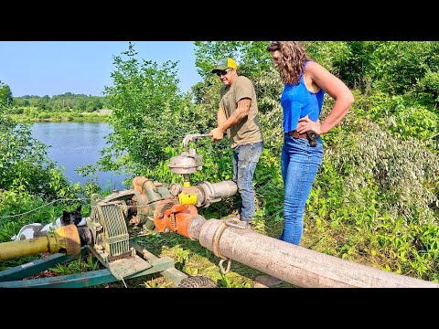 Make It Rain! Irrigation Set Up Start To Finish - First Water In Years