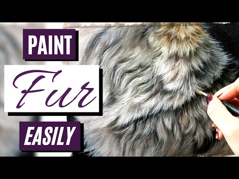 How to Paint Realistic FUR Easily