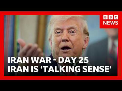 Trump says negotiations to end Iran war happening 'right now' | BBC News