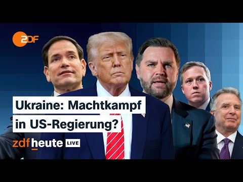 Vance, Rubio, Driscoll, Witkoff: Was die Friedensverhandlungen in den USA auslösen | ZDFheute live