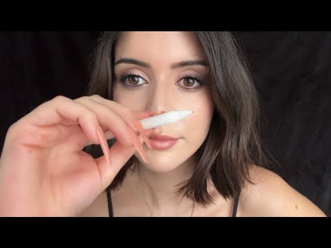 ASMR Girl Absentmindedly Draws On Your Face in Class