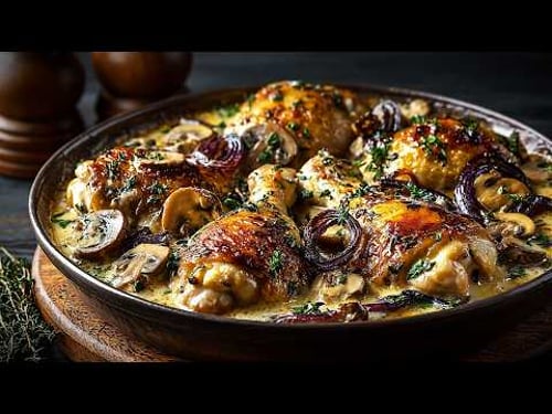 Mushroom chicken, which I mAke three times A week! 😋 It AlwAys turns out perfectly!