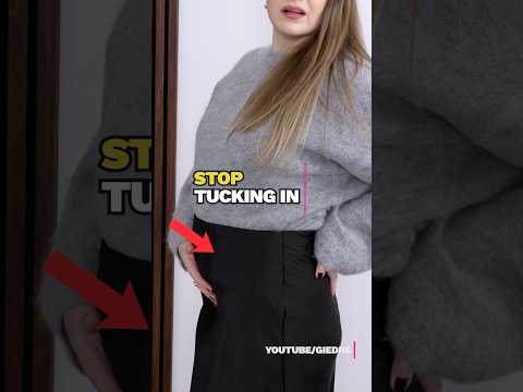 How to tuck in your knit? #nobulkhack #fashiontips