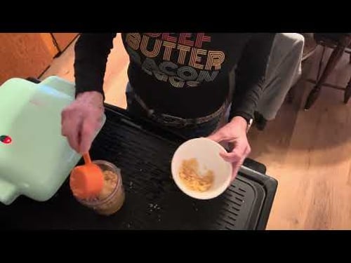 Two ingredient chaffles without cheese