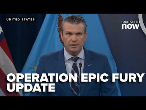 Defense Secretary Pete Hegseth and Gen. Caine gives Operation Epic Fury update