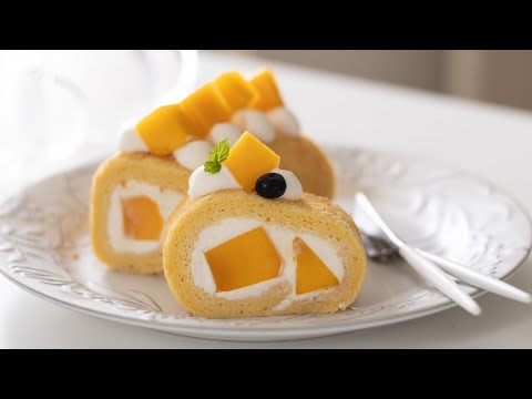 Mango Swiss Roll|HidaMari Cooking