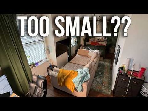 Tiny Studio Apt Vlog, Surviving living in 456 sqft…Worth it?