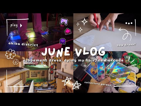 june vlog πΈ k1 visa update, project: elopement dress π°π» new hairstyle and collector garden! ππ»πͺ΄