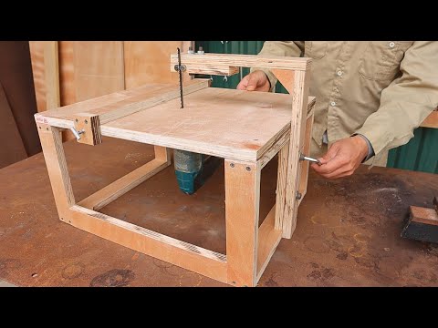 How to make a circular saw jigsaw table from a miter saw / DIY jigshaw table