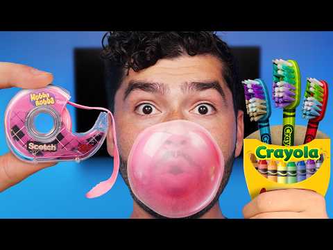 Do School Supplies Cause Cavities !? *ASMR Edible DIY*