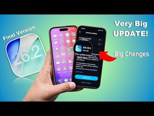 iOS 26.2 Released 🔥 Very Big Update | New Features, Performance, Battery Life (HINDI)