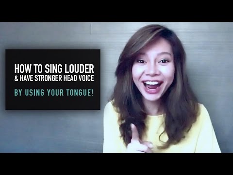 How To Sing Louder & Have Stronger Head Voice By Using Your Tongue!