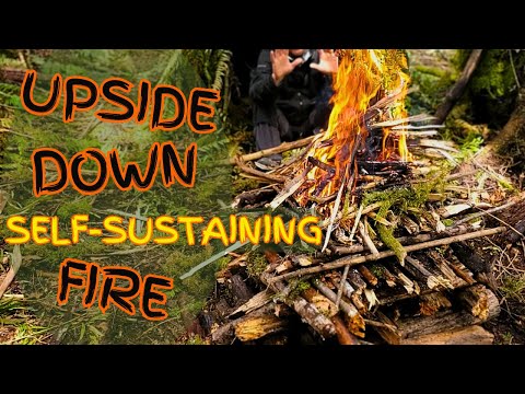 Self-Sustaining UPSIDE DOWN FIRE Method