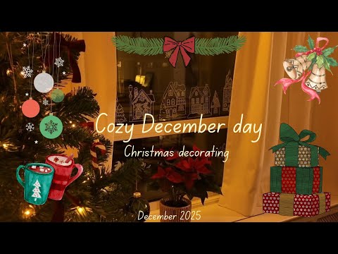 Cozy December Vlog | Oliebollen, Coffee, Christmas Decor & Warm Evening at Home
