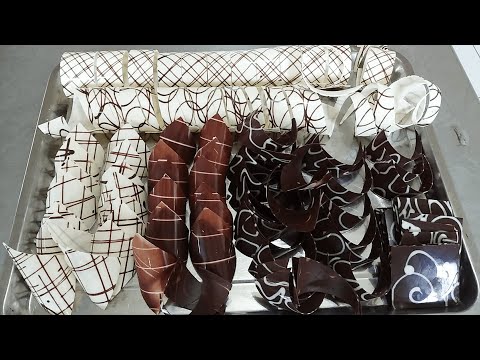 Chocolatería artística para decorar pasteles | chocolates en acetato o mica | figuras de chocolate