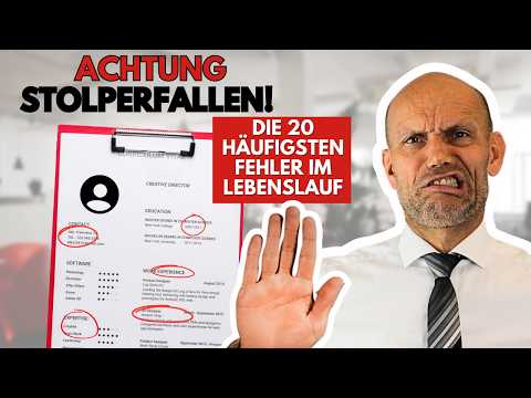 Üble Lebenslauf-Fehler: 20 unterschätzte Bewerbungs-Killer!