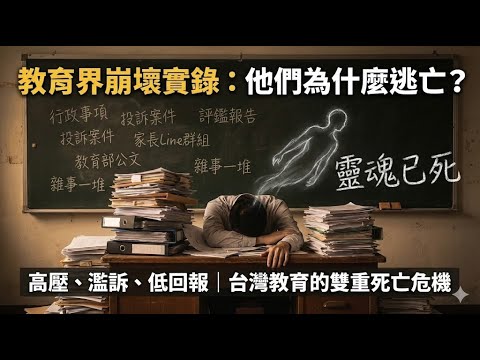 「靈魂已死」的吶喊:23萬人有證.7萬人卻拒絕任教! 揭開全台教師逃亡潮背後的血淚真相|教育崩壞實錄 @tvbsnews24live