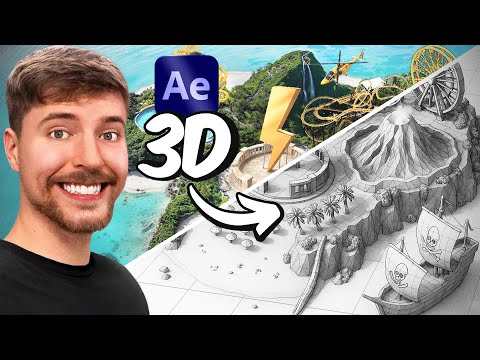 Create 3D Animations like Mr. Beast in Adobe After Effects | Hindi
