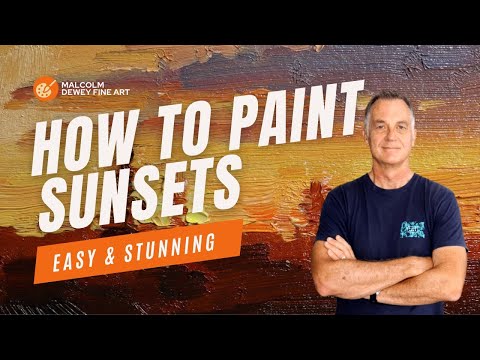 How to Paint a SUNSET in Rich Oil Colors 🎨