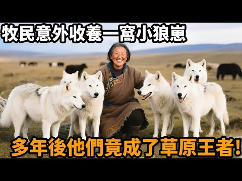 老奶奶意外救下一窩孤兒狼崽,餵養長大後訓練有素,多年後牠們竟成為了草原王者!#狼 #狼窩 #草原 #動物 #動物故事 #真實故事 #感人壹幕 #心靈飼養員