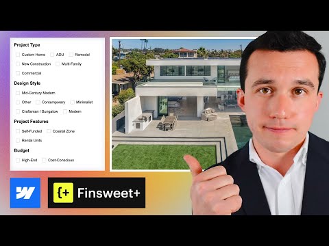 Building a Filterable Architecture Portfolio in Webflow (Finsweet Attributes)