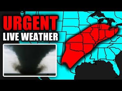 🔴 LIVE - TORNADO ON THE GROUND - With Storm Chasers - Live Weather Channel...