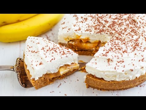 Easy No Bake Banana Banoffee Pie Recipe | Happy Foods Tube