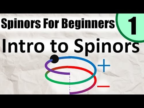 Spinors for Beginners 1: Introduction (Overview +Table of Contents for video series)