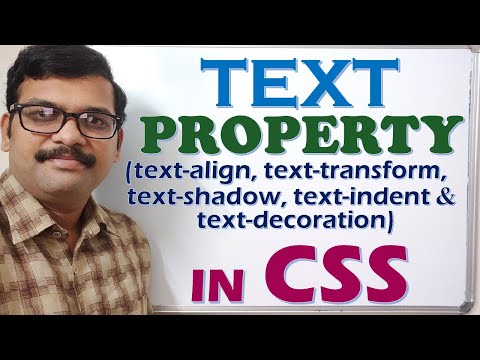 TEXT PROPERTY IN CSS || text-align, text-transform, text-shadow & text-decoration || HTML & CSS