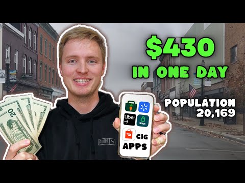 $430 in One Day Doing Gig Work in a SMALL Town | DoorDash, Walmart Spark, Instacart + More