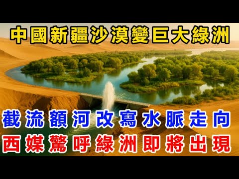 中國新疆沙漠變巨大綠洲?截流額河改寫水脈走向!西媒驚呼:綠洲將出現!