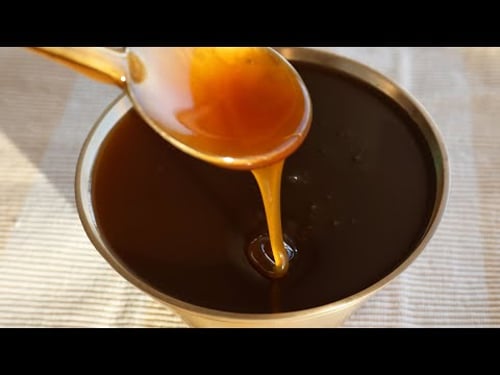 Homemade rice syrup (Ssal-jocheong: 쌀조청)