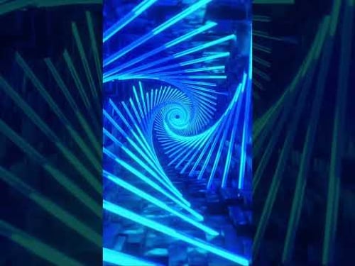 #Shorts #Abstract #Background Video 4k Screensaver TV 10 h VJ #LOOP NEON Blue Visuals Triangle