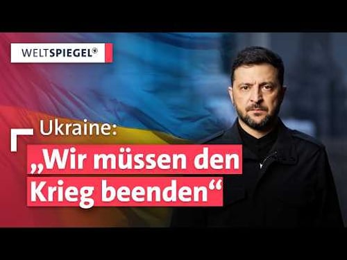 Selenskyj im ARD-Interview: Warnt vor Eskalation und hofft auf Sicherheitsgarantien | Weltspiegel
