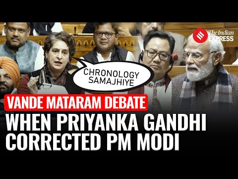 Congress MP Priyanka Gandhi Attacks PM Modi Over PM’s Vande Mataram Claims, Spells Out Chronology
