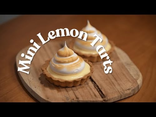 Mini Lemon Tarts with Italian Meringue | Easy Bakery-Style Dessert Recipe