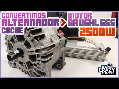 I turn car Alternator into a Powerful 2500W Brushless Motor