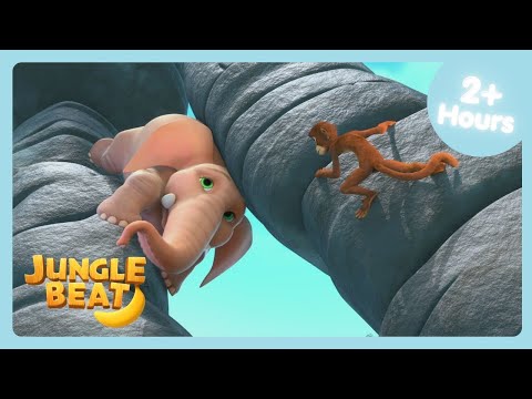 PLEASE DON'T FALL!! | Jungle Beat | Animal Cartoons Compilation For Kids | WildBrain Bananas