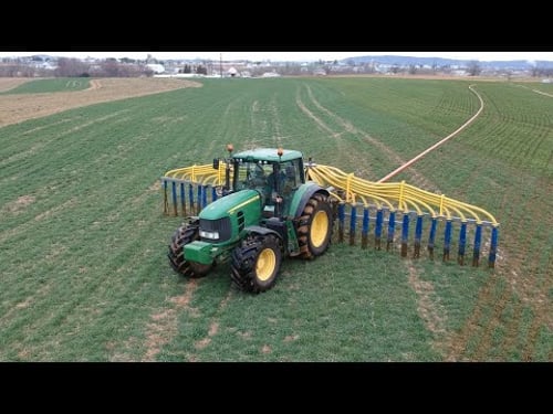 Dragline Manure Spreading - No Tanks Needed @Hoover_dragline