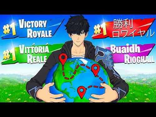 Winning Fortnite in Every Country! (Chapter 7)