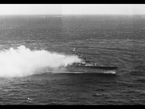 Sinking of IJN Katori and Maikaze - Run Down by The Iowas