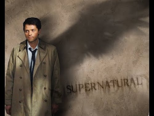 Castiel; an angel with a shotgun