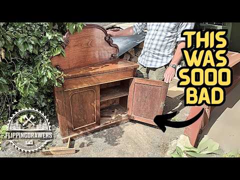 Restoring Victorian sideboard I wasn't sure I could