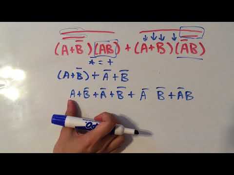 Boolean Algebra Basics and Example Problem