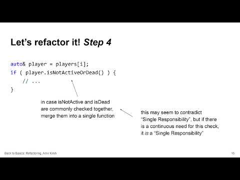 Back to Basics: How to Refactor C++ Code - Amir Kirsh