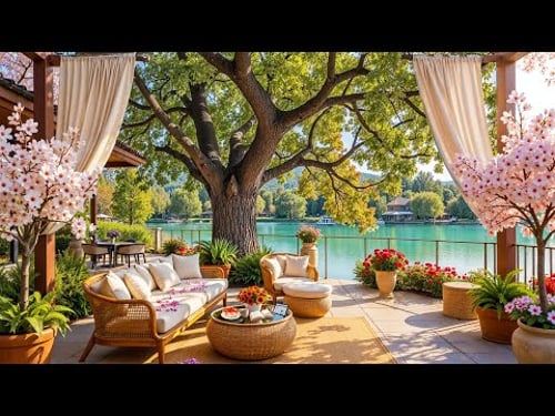 Spring Jazz Music For Stress Relief - Soft Coffee Shop Ambience To Relaxing, Studying And Working