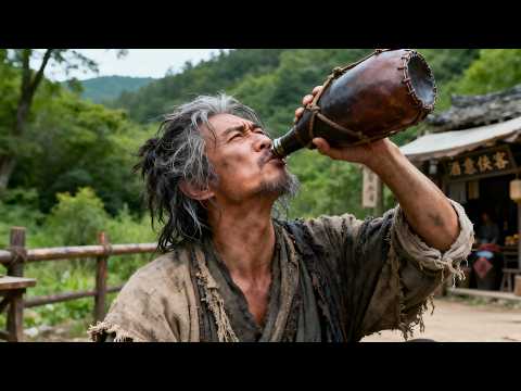 Bullied drunken old beggar turns out to be a hidden kung fu master!