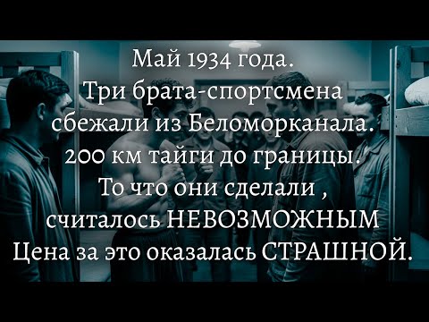 Самый ДЕРЗКИЙ ПОБЕГ из Беломорканала — ТРИ БРАТА Волынские