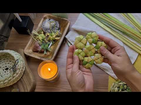 Необычное плетение из природных материалов, подсмотренное у китайцев, но на русский лад🔥🌱