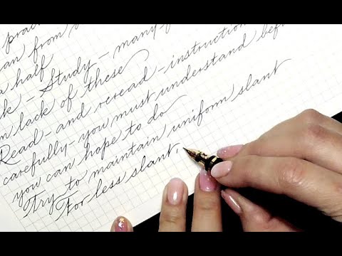 PART 1: Do's and Don'ts of Penmanship from Tamblyn's Home Instructor in Penmanship. No talking ASMR
